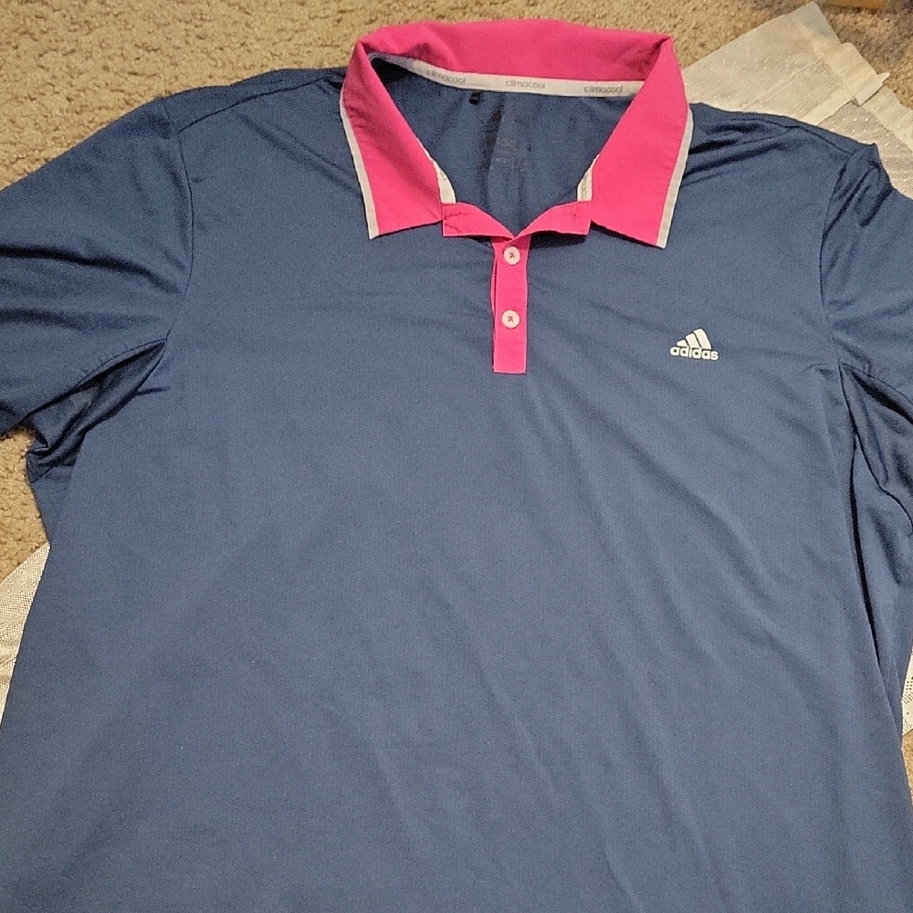 Adidas Blue Climalite Shirt